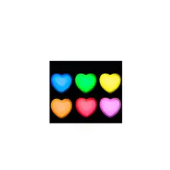 GENERICO - Corazon Fluorescente Color Aleatorio 76mm
