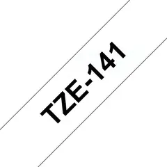 BROTHER - Cinta Tze141 Negro Sobre Transparente 18mm X 8mts