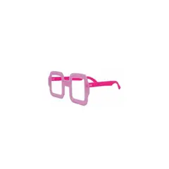 GENERICO - Lentes Cotillón Fluor Cuadrados 6pcs