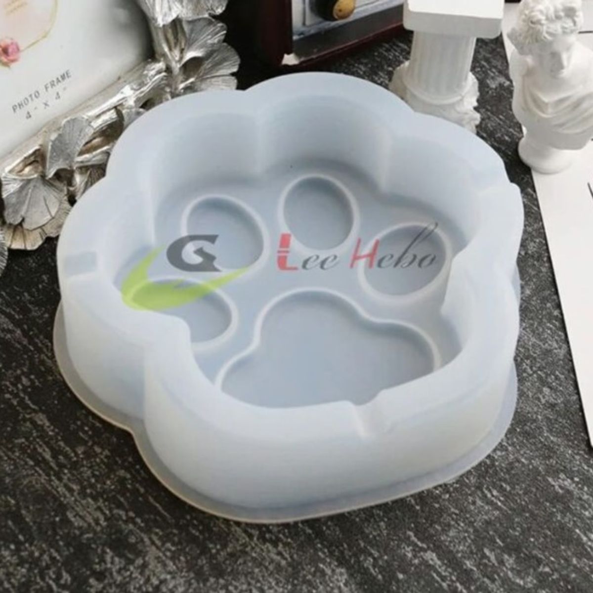 GENERICO - Molde Silicona Para Resina Forma Patita De Perro