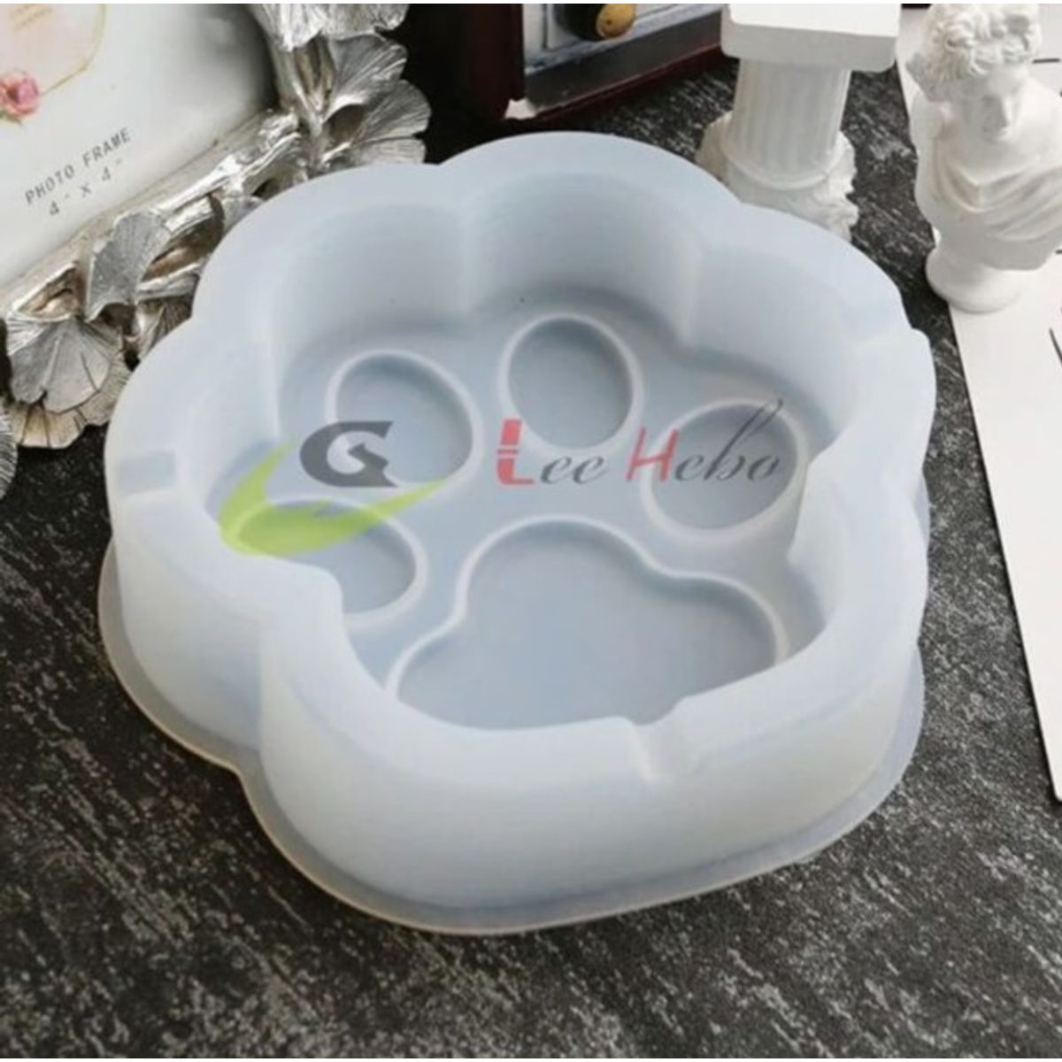 GENERICO - Molde Silicona Para Resina Forma Patita De Perro