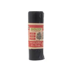 GENERICO - Bolsa de Basura Bioloop 50x70 color negro rollo 10 unidades