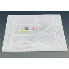GENERICO - Molde Silicona Para Resina Aretes O Colgantes