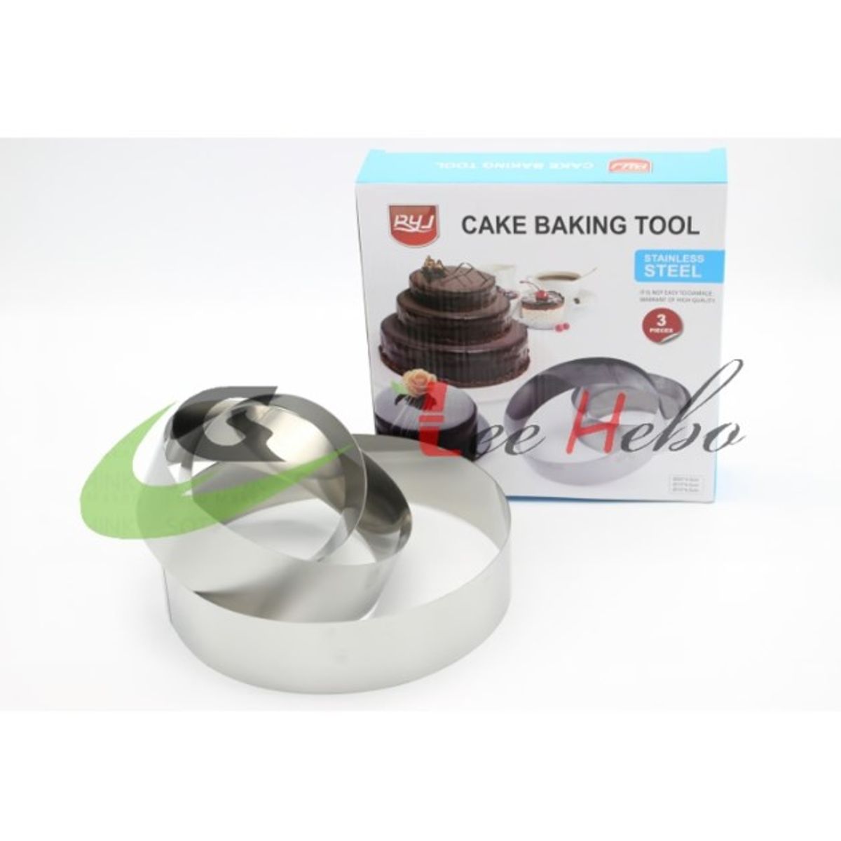 GENERICO - Moldes Timbal Cortador 3pcs Circulo Metal Reposteria Cocina