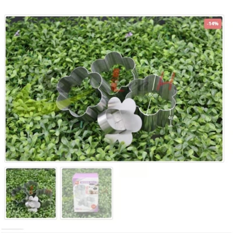 GENERICO - Molde Para Mousse Flor 4 Piezas