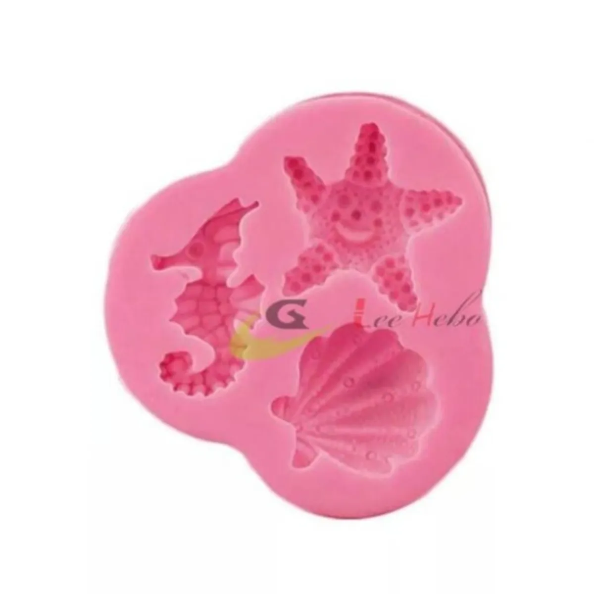GENERICO - Molde Para Fondant Silicona Forma Caballito De mar Y Estrella