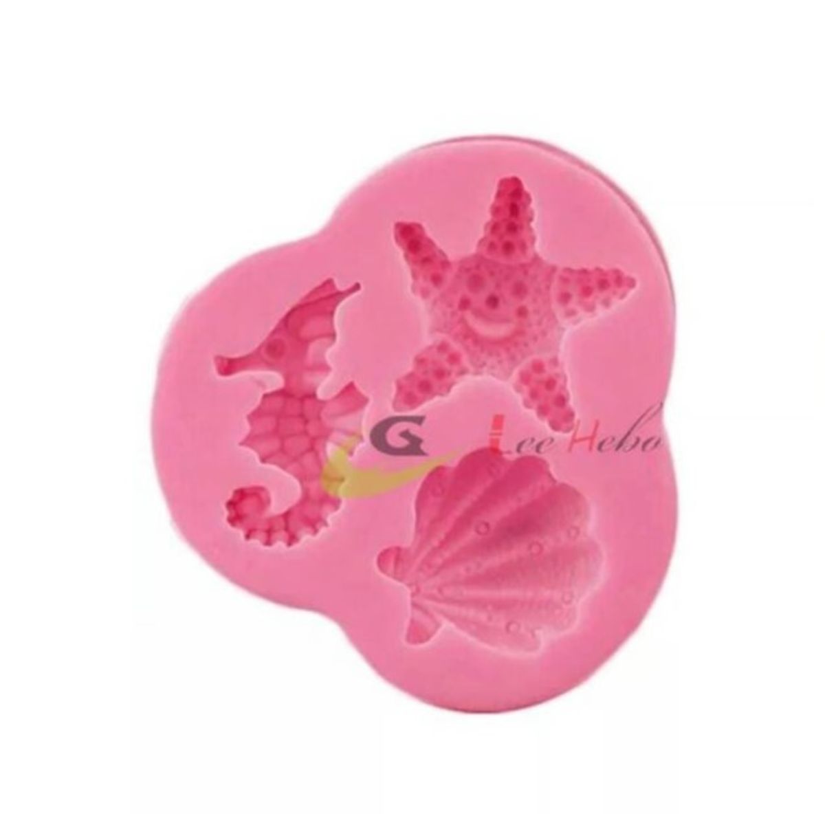 GENERICO - Molde Para Fondant Silicona Forma Caballito De mar Y Estrella