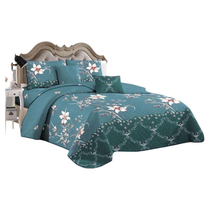 GENERICO - Cubrecama Quilt Verano 1.5 Plazas + 1 Fundas Almohada B3