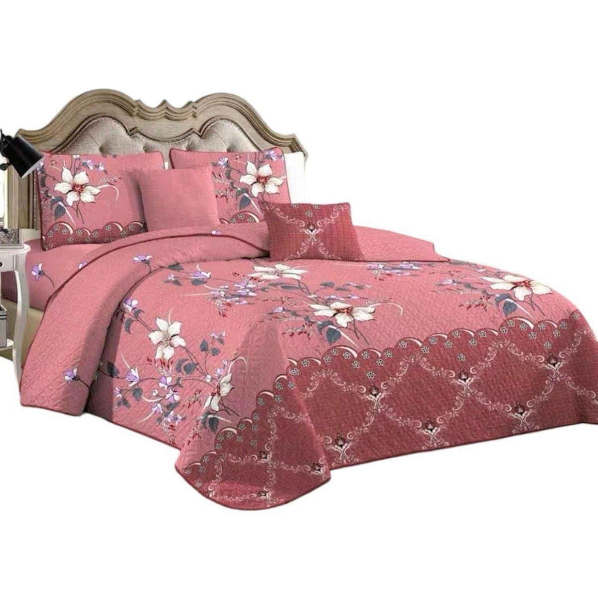 GENERICO - Cubrecama Quilt Verano 1.5 Plazas + 1 Fundas Almohada B4