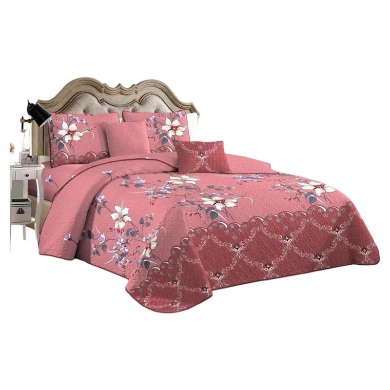 GENERICO - Cubrecama Quilt Verano 1.5 Plazas + 1 Fundas Almohada B4