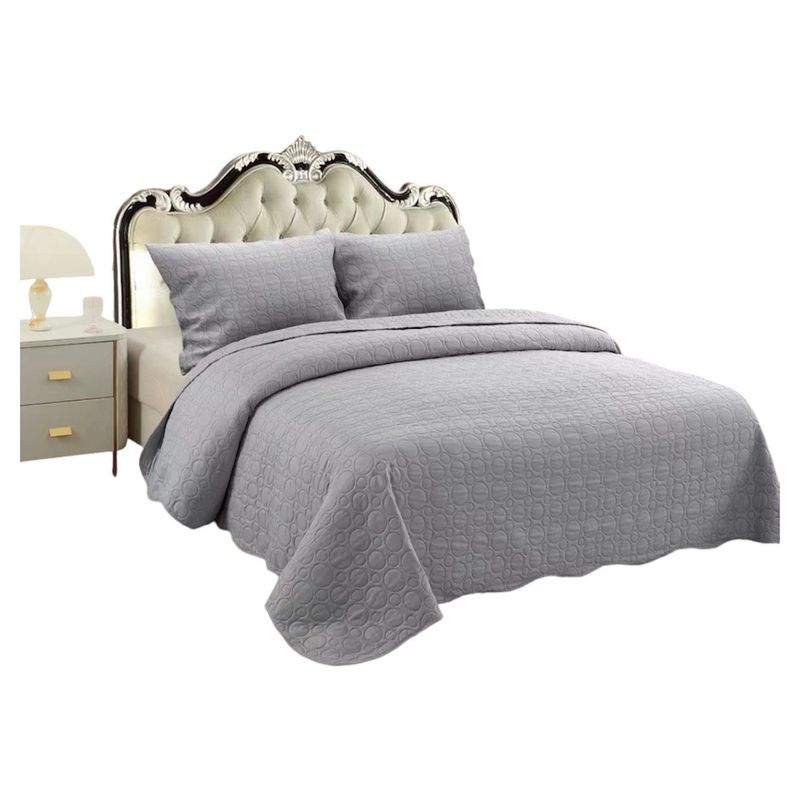 GENERICO - Cubrecama Quilt Verano 1.5 Plazas + 1 Fundas Almohada B7