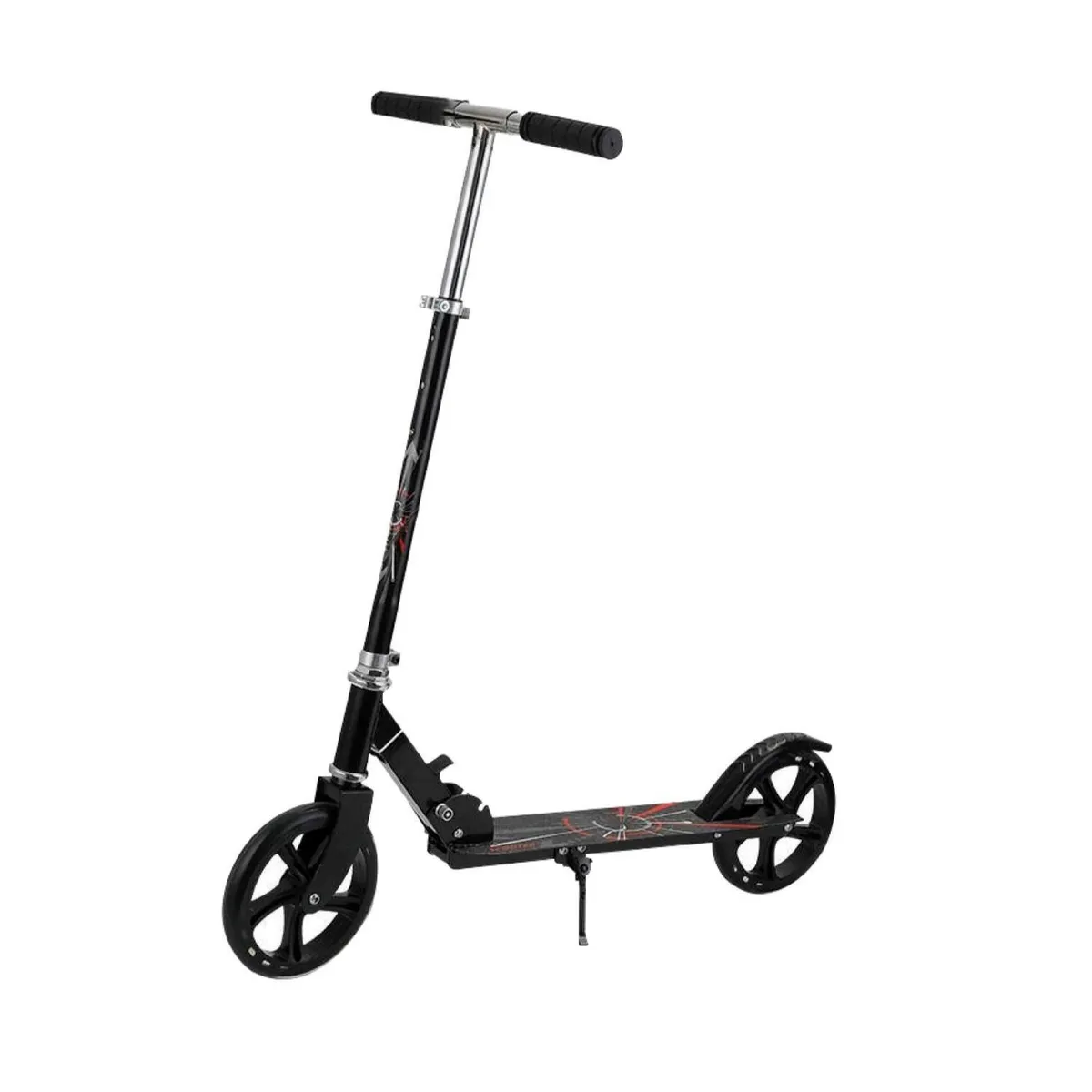 GENERICO - Scooter De 2 Ruedas Plegable Aluminio Color Negro - SC