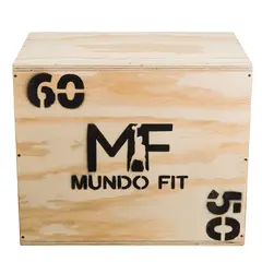 GENERICO - Cajón Pliométrico Mundofit 60x50x40cm Para Ejercicios Crossfit Gym