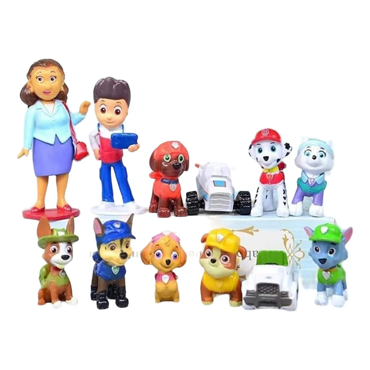UNIVERSAL - Pack 12 Figuras De Paw Patrol Pvc Duro