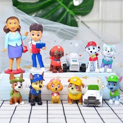 Imagen 2 del producto Pack 12 Figuras De Paw Patrol Pvc Duro