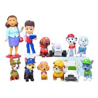 Pack 12 Figuras De Paw Patrol Pvc Duro