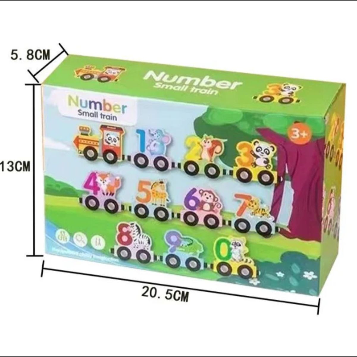 GENERICO - Juguete Didáctico Madera Niños Tren Con Iman Tráfico