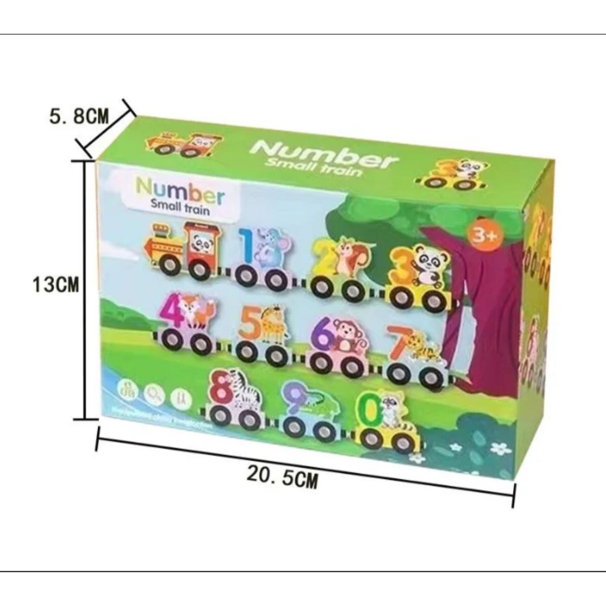 GENERICO - Juguete Didáctico Madera Niños Tren Con Iman Tráfico