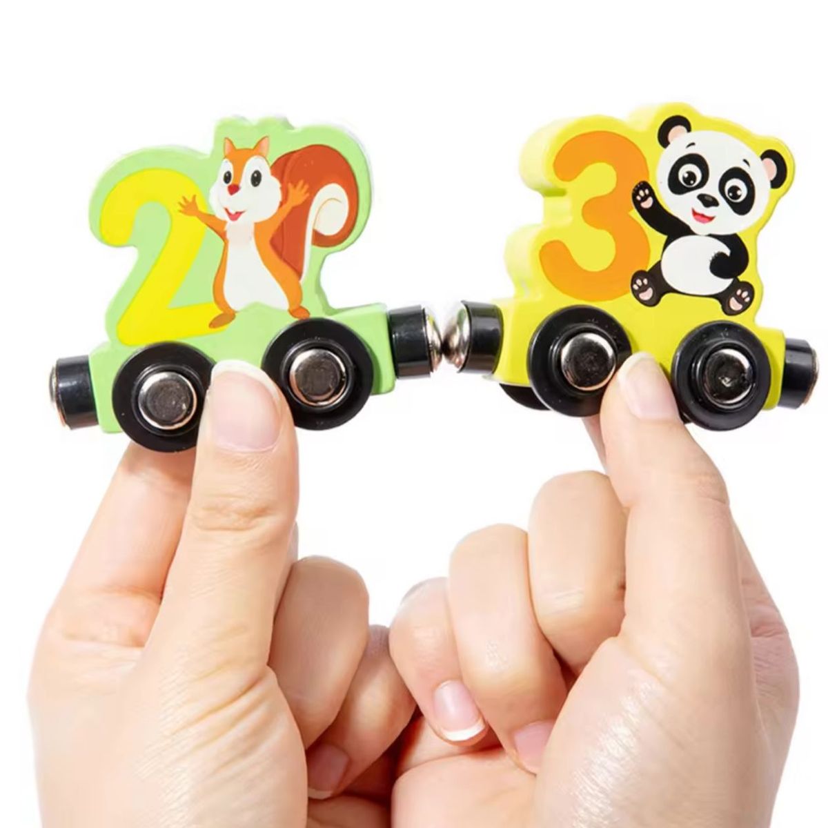 GENERICO - Juguete Didáctico Madera Niños Tren Con Iman Tráfico