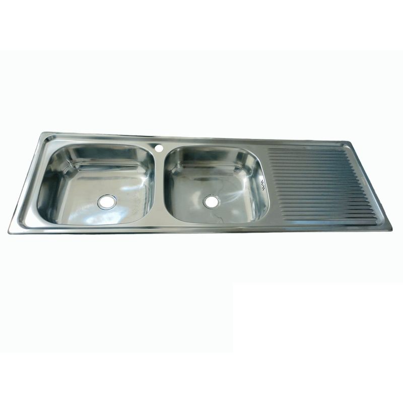 GENERICO - Cubierta Lavaplatos Empotrado 120cm  Kit Sifón Desague LD Caja 5U