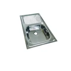 GENERICO - Cubierta Lavaplatos Empotrado 80cm Kit Sifón Desague LI