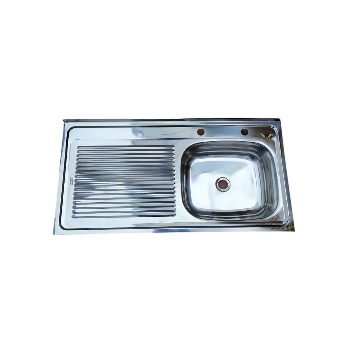 GENERICO - Cubierta Lavaplatos Sobreponer 100cm  Kit Sifón Desague LI