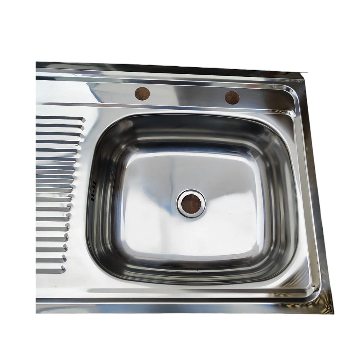 GENERICO - Cubierta Lavaplatos Sobreponer 100cm  Kit Sifón Desague LI