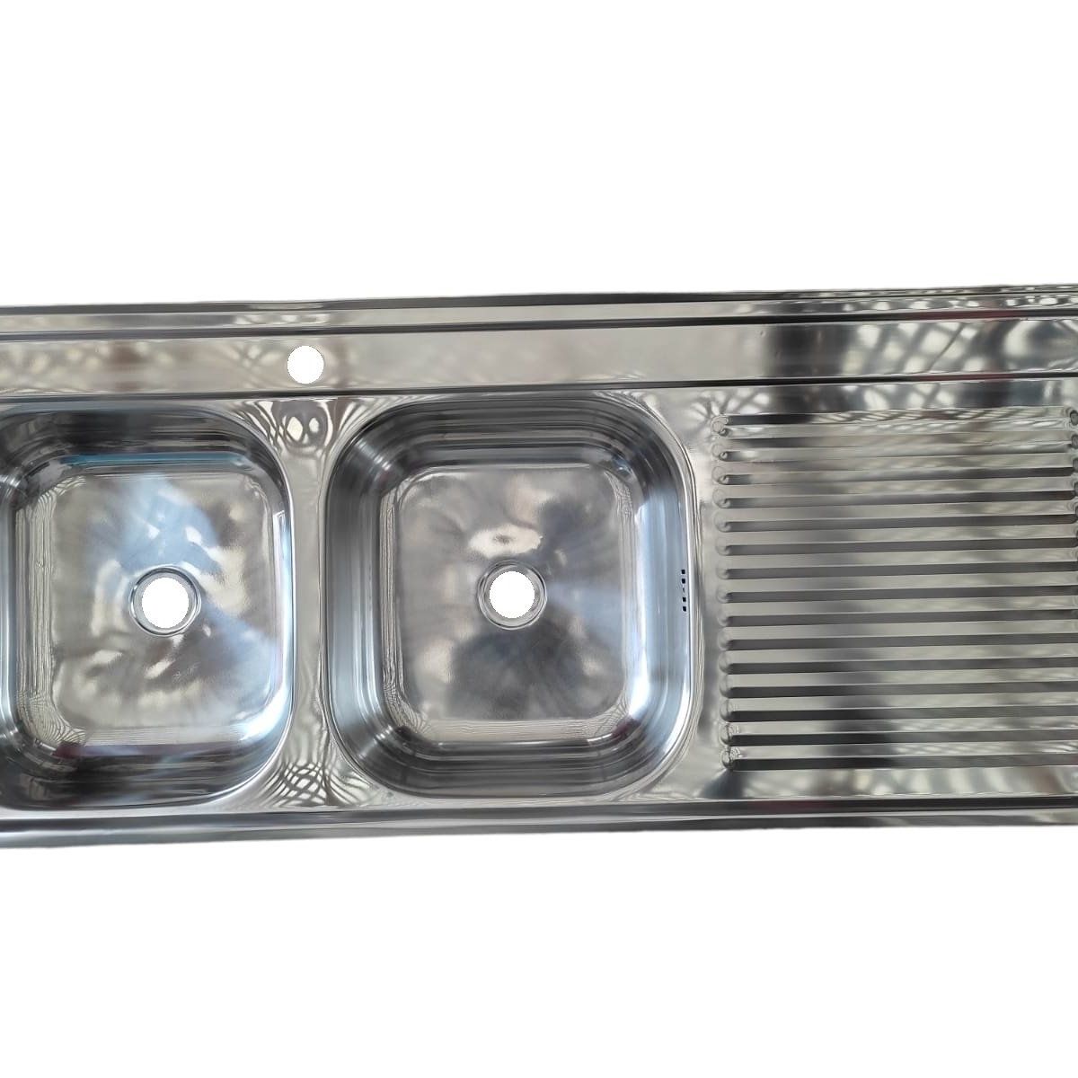 GENERICO - Cubierta Lavaplatos Sobreponer 120cm  Kit Sifón Desague LD Caja 5U