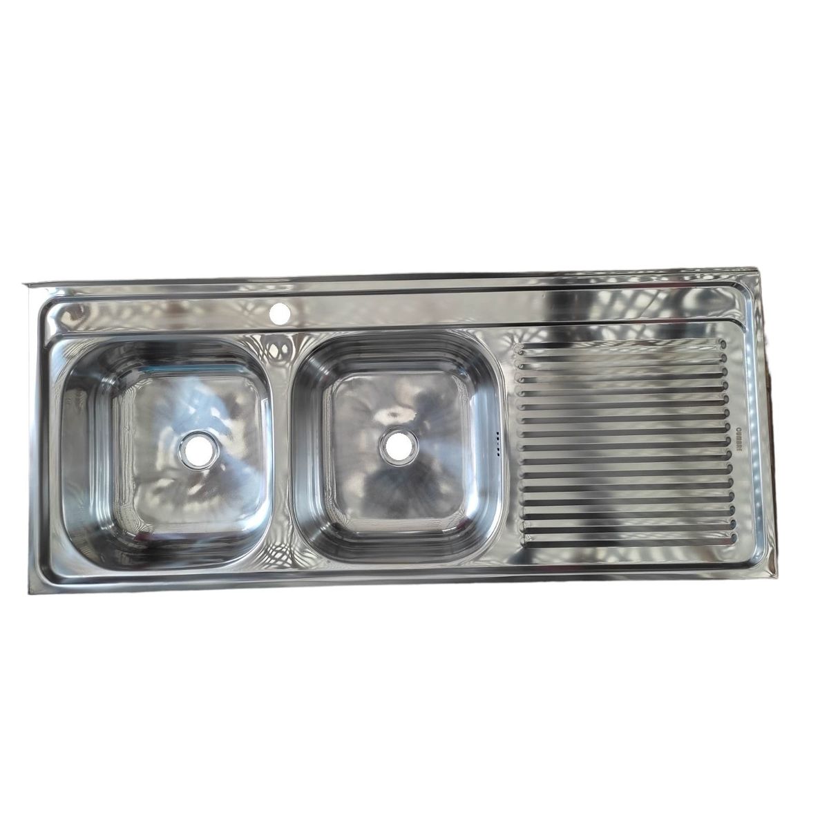 GENERICO - Cubierta Lavaplatos Sobreponer 120cm  Kit Sifón Desague LD Caja 5U