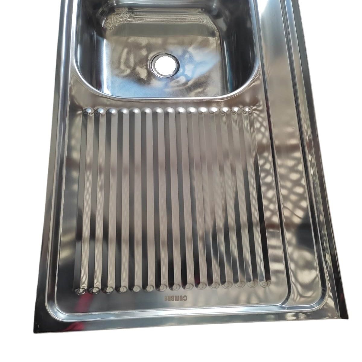 GENERICO - Cubierta Lavaplatos Sobreponer 120cm  Kit Sifón Desague LD Caja 5U