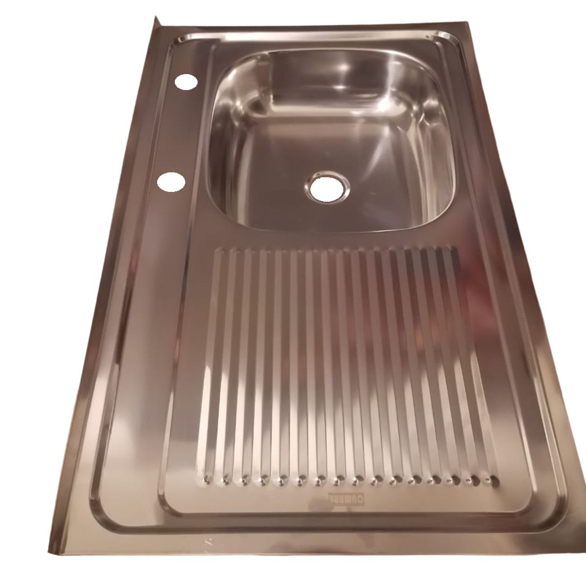 GENERICO - Cubierta Lavaplatos Sobreponer 80cm  Kit Sifón Desague LD Caja 5U