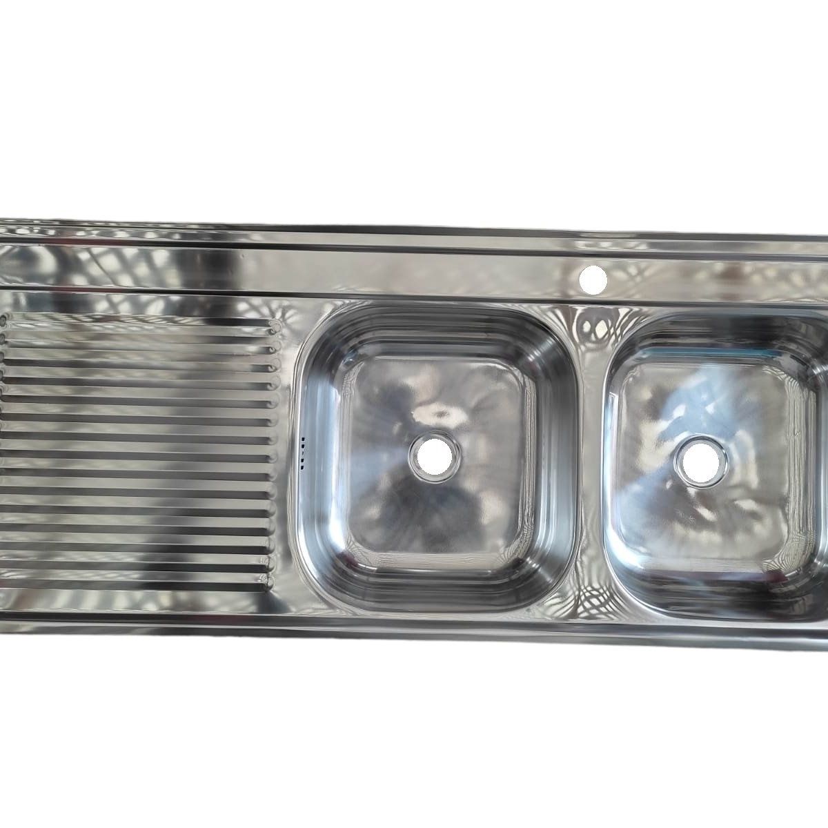 GENERICO - Cubierta Lavaplatos Sobreponer 120cm  Kit Sifón Desague LI Caja 5U