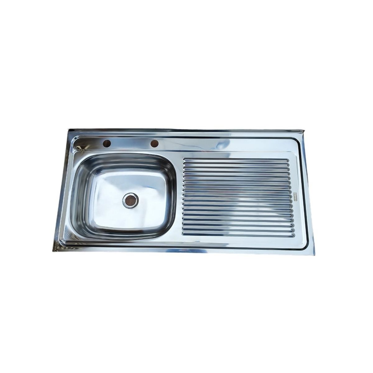 GENERICO - Cubierta Lavaplatos Sobreponer 100cm  Kit Sifón Desague LD