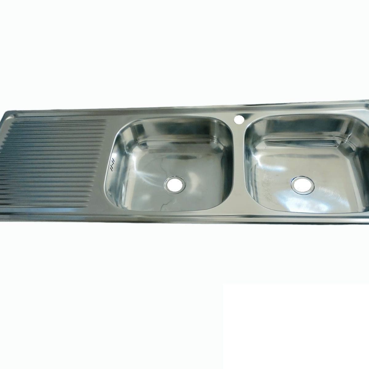 GENERICO - Cubierta Lavaplatos Empotrado 120cm  Kit Sifón Desague LI