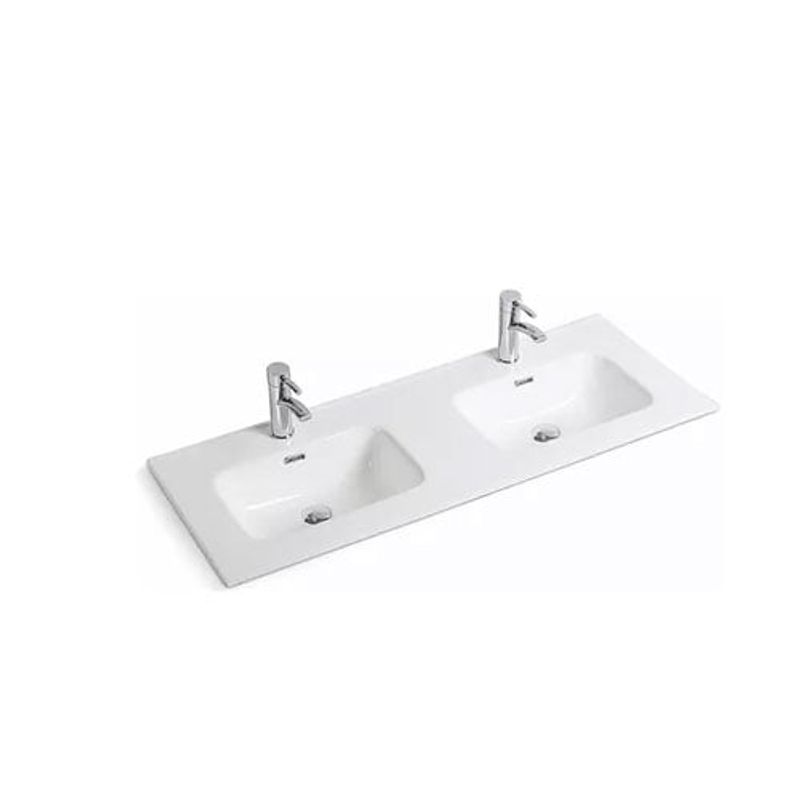 DECHAUS - Cubierta De Loza Doble Para Vanitorio 121x46 Dechaus 7812d-2