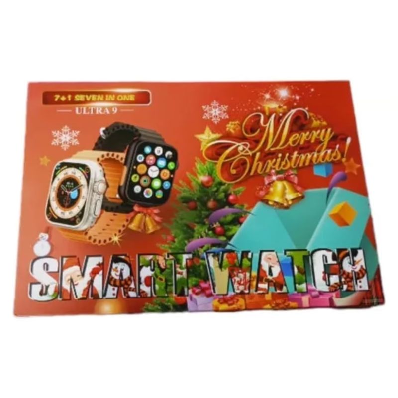 GENERICO - Reloj Smartwatch + 7 Correas Navideño