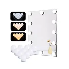 GENERICO - Luces Para Espejo Tocador Maquillaje 10 Led Bombillas BLANCA