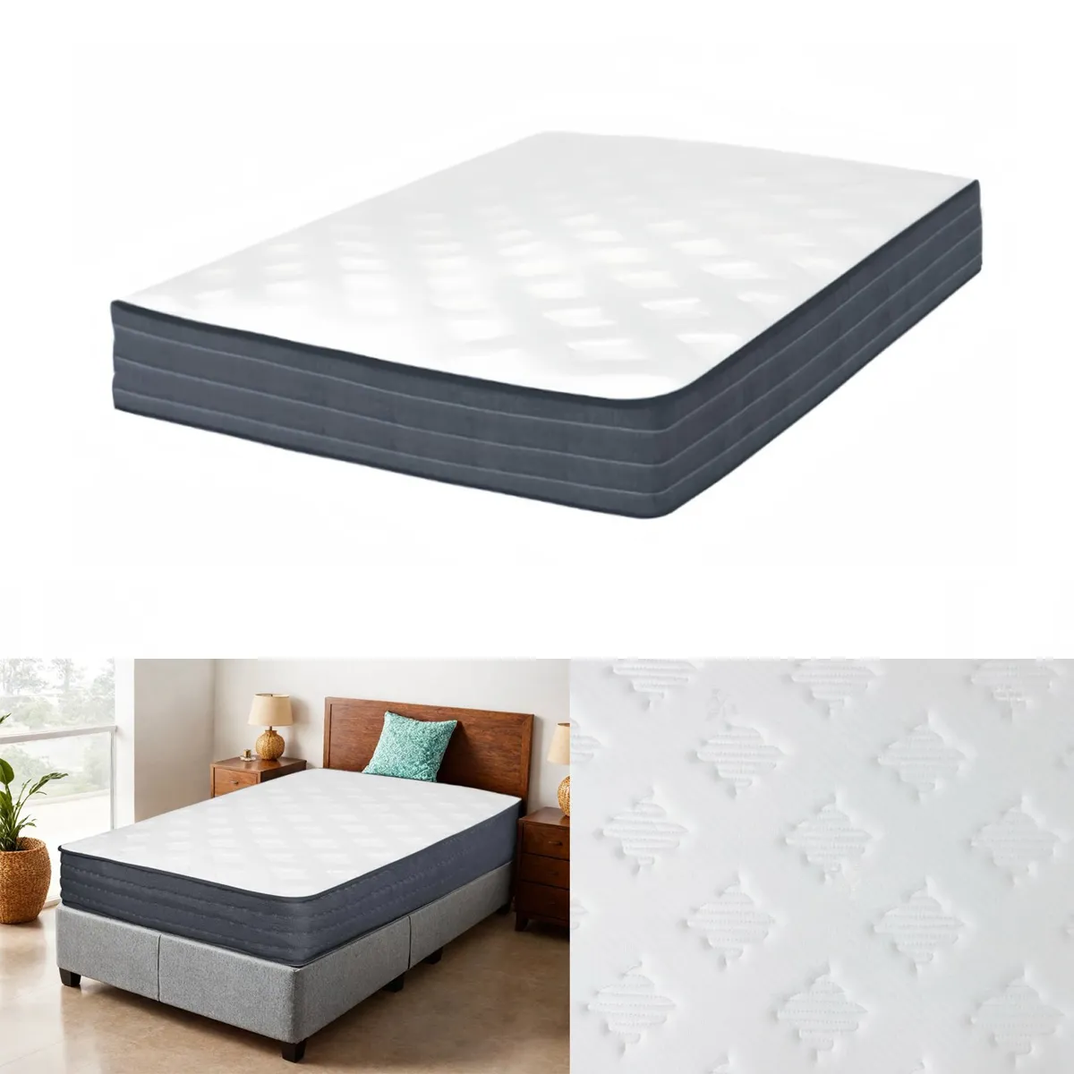 ELEMENT DESIGN - Colchón Vitalia 1.5 plazas Resortes Pocket 105x190x24cm