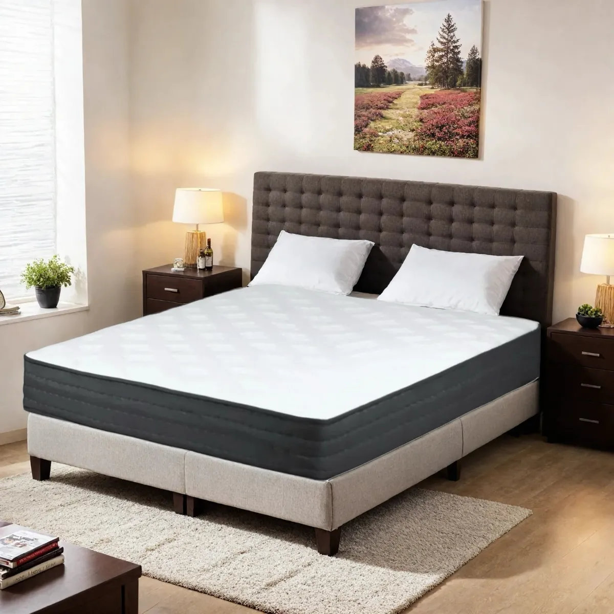 ELEMENT DESIGN - Colchón Vitalia 2 plazas Resortes Pocket 150x200x24cm