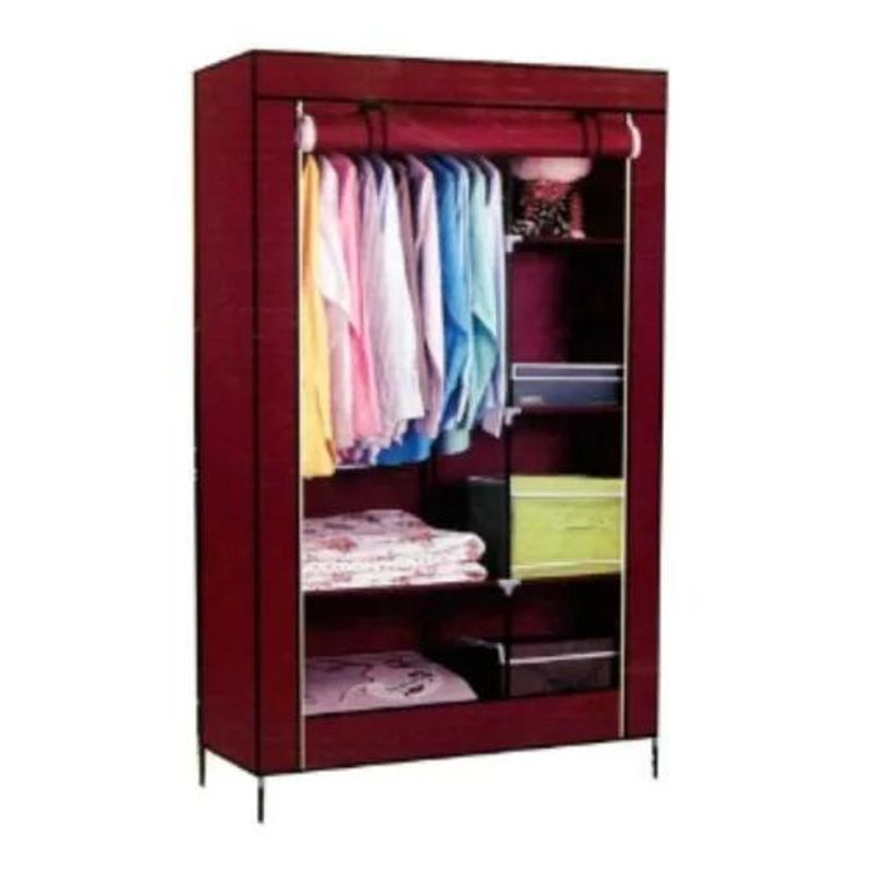 GENERICO - Closet organizador de ropa armable de tela roja