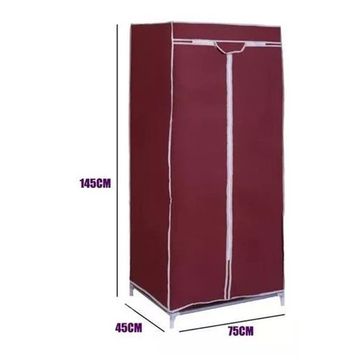 GENERICO - Closet organizador de ropa armable de tela roja