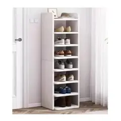 GENERICO - Organizador Armable de Zapatos 8 Niveles para Closet Blanco