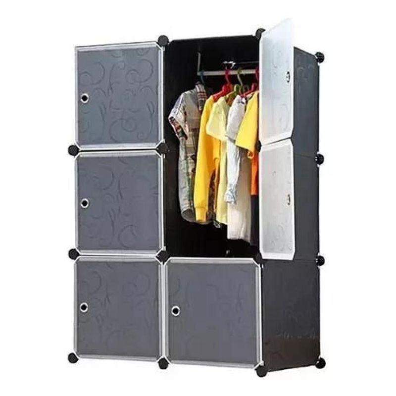 GENERICO - Organizadores cubos armables para closet gris