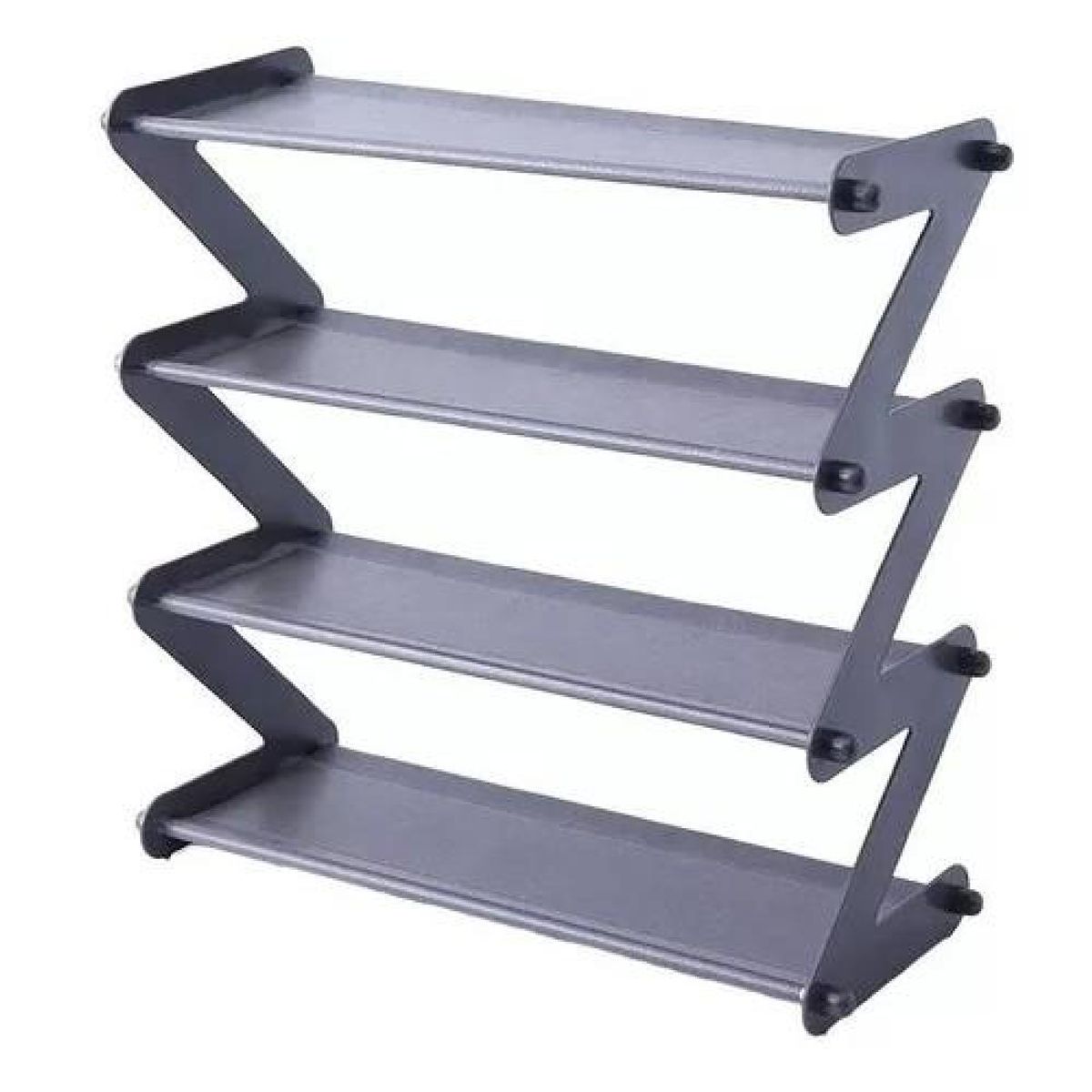 GENERICO - Organizador de Zapatos Modelo Z para 8 Pares Color Gris