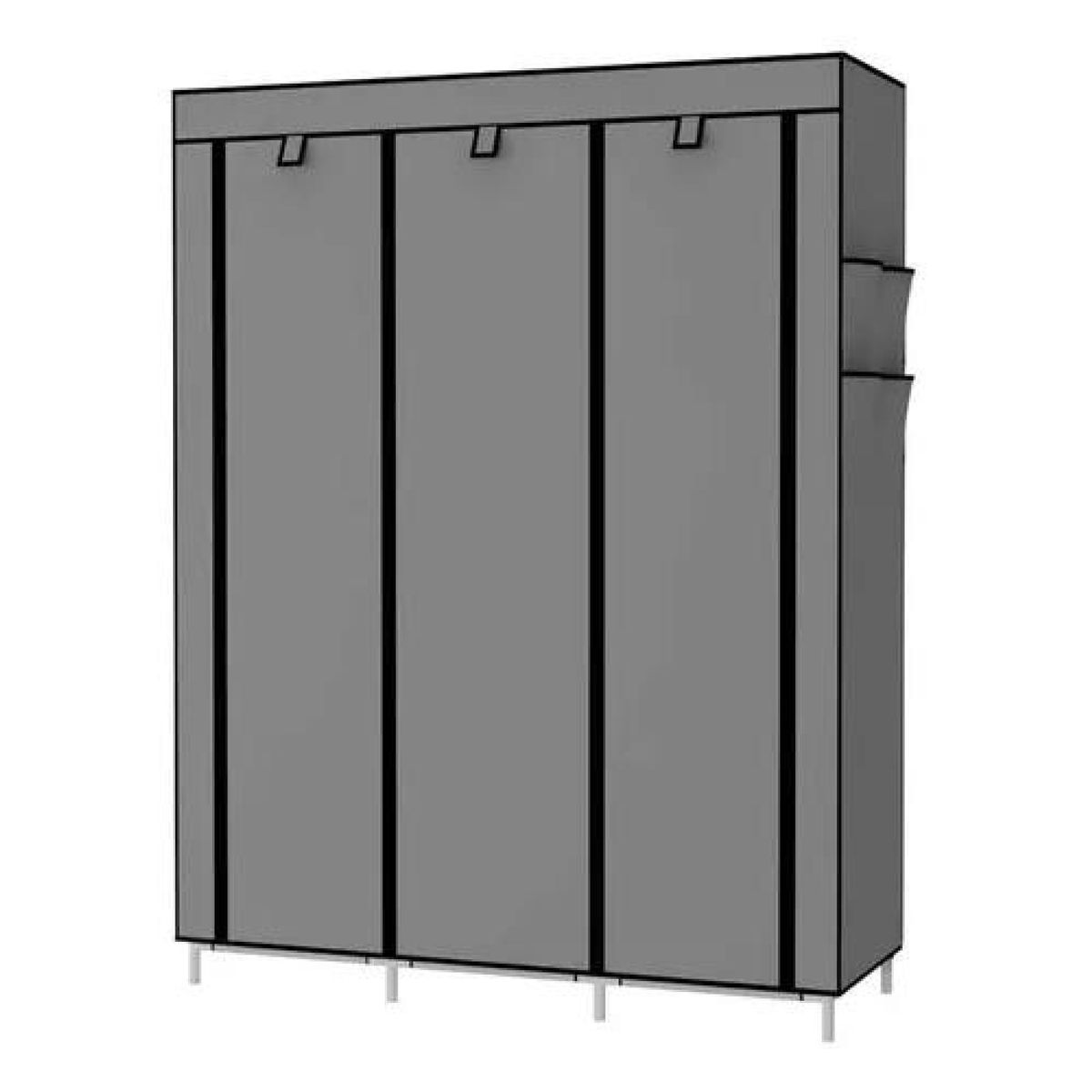 GENERICO - Armario closet ropero armable grande 175x45x130cm morado