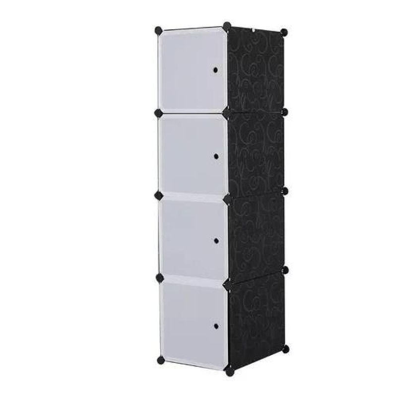 GENERICO - Organizador de closet 4 módulos para baño o ropero armable