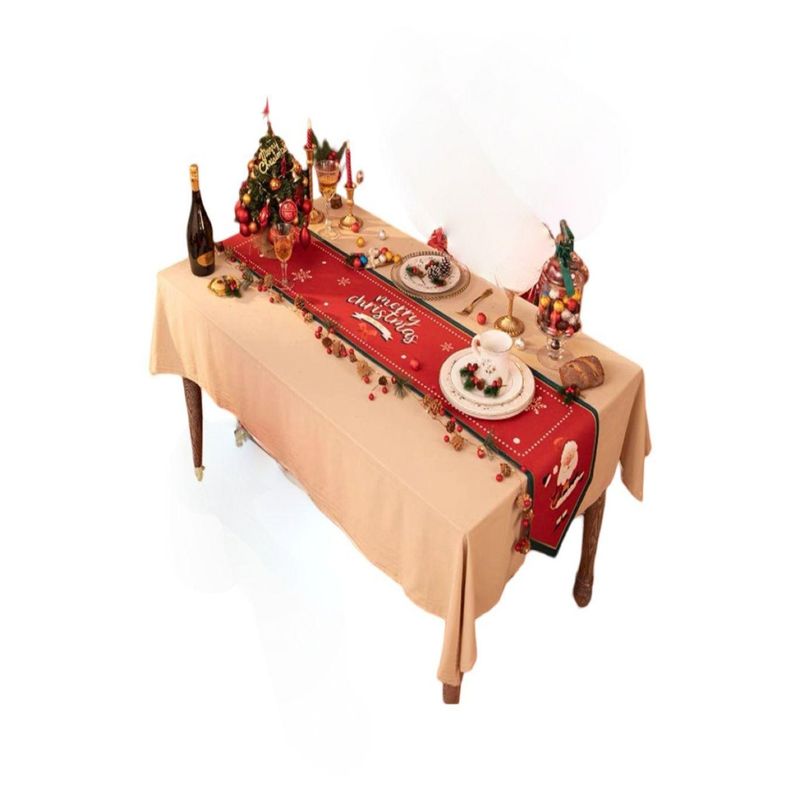 GENERICO - Camino de Mesa Navideño Rojo 29x180 cm Decoración 12O3