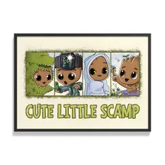 CREANGO - CUADRO POSTER BABY GROOT 33X43