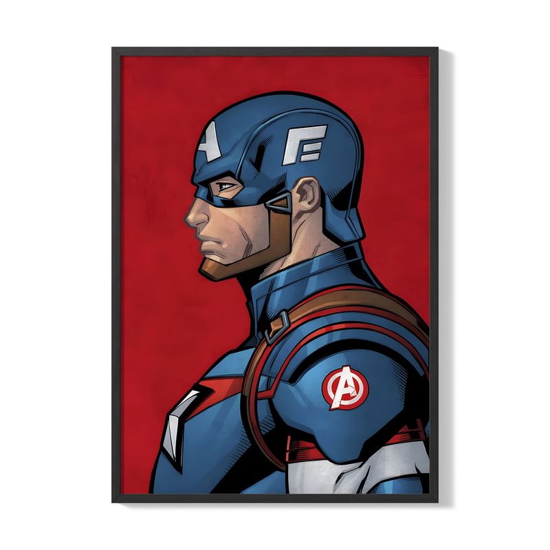 CREANGO - CUADRO POSTER CAPITAN AMERICA MARVEL 33X43