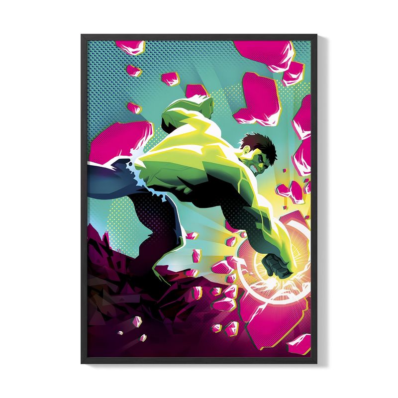 CREANGO - CUADRO POSTER HULK EL HOMBR VERDE 33X43